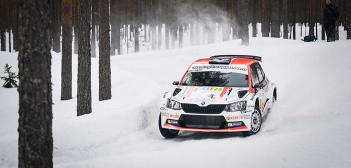 La Skoda Fabia di Asunmaa sulle speciali di Kuopio.