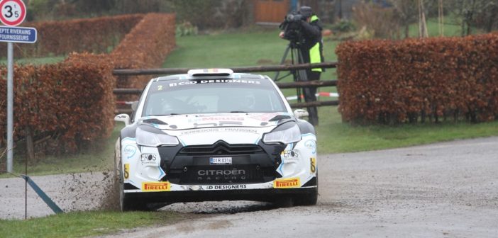 La Citroen DS3 di Cherain in azione a Spa