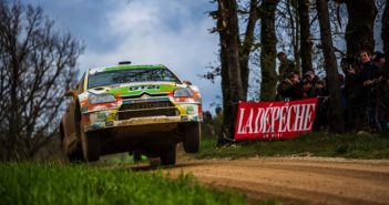 La Citroen C4 WRC di Cuoq vola al Terre des Causses.