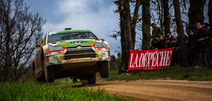 La Citroen C4 WRC di Cuoq vola al Terre des Causses.