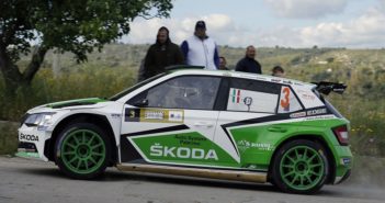 La Fabia di Scandola nello shakedown pomeridiano.