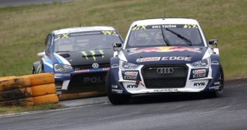 L'Audi S1 di Mattias tiene a bada lo scalpitante Kristoffersson.