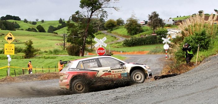 La Fabia di Gill sulle speciali del Rally of Whangarei