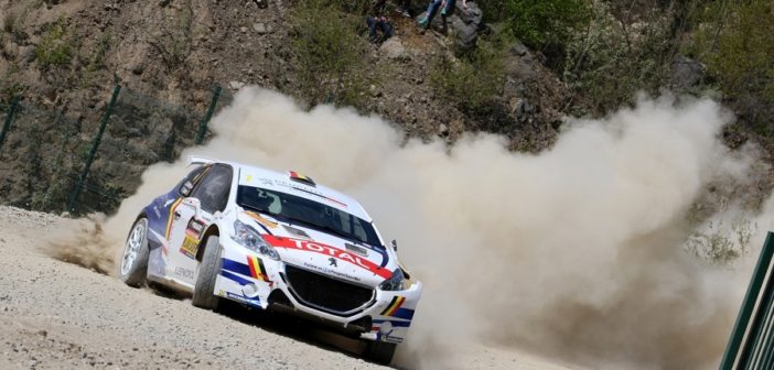 La Peugeot 208 T16 R5 di Abbring lascia gli altri nella polvere.