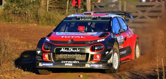 La Citroen C3 di Meeke sulle speciali Argentine prima di ballare il rock & roll