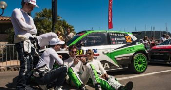 In Corsica in un momento conviviale con il suo principale rivale nel WRC 2