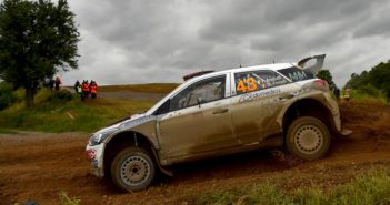 Fabio Andolfi in azione nel fango di Polonia.