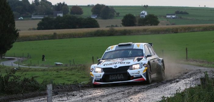 La Fabia di Princen sugli improbabili asfalti dell'East Belgian Rally,