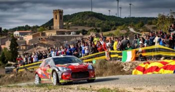 La Citroen DS3 R5 di Tempestini sugli asfalti di Terragona