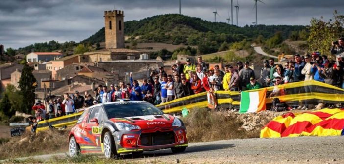 La Citroen DS3 R5 di Tempestini sugli asfalti di Terragona