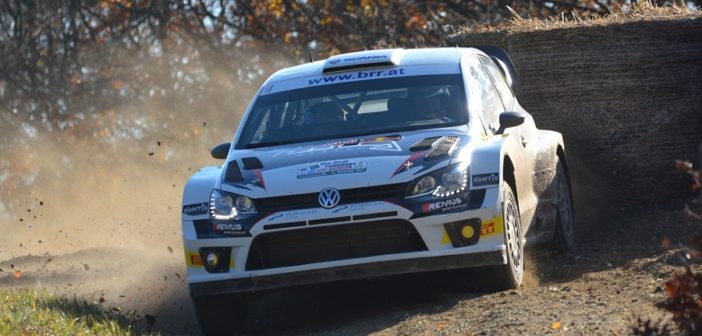 La Polo R WRC di Baumschlager sulle strade del Wandviertel.