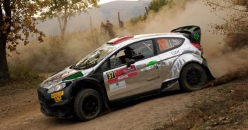 La Fiesta WRC di Bertelli lanciata verso il successo.