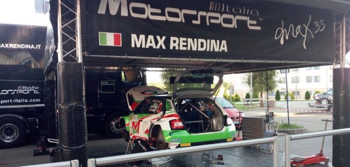 Il service Motorsport Italia con la fabia di Max Rendina