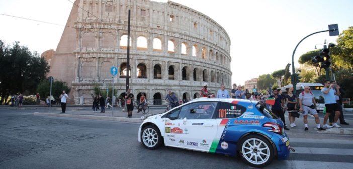 Paolo Andreucci e la Peugeot 208T16 R5 nell'arena del CIR