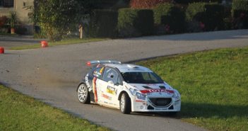 Marijan Griebel sulle strade del 3 Stadte con la Peugeot 208 T16