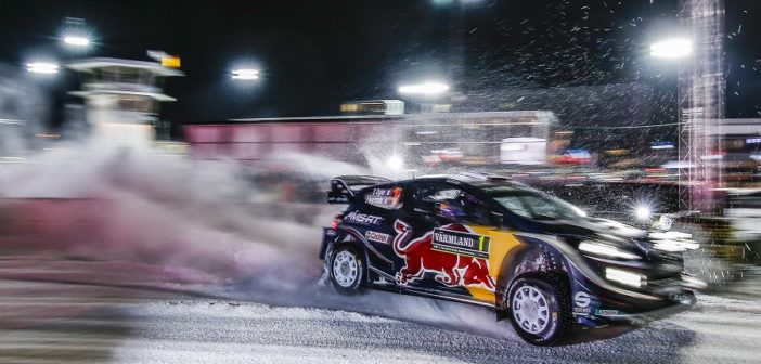 Ogier sulla speciale by night di Karlstad