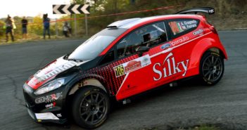 Andrea Crugnola sulla sua Ford Fiesta R5 al Roma Capitale