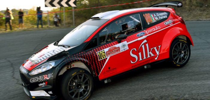 Andrea Crugnola sulla sua Ford Fiesta R5 al Roma Capitale