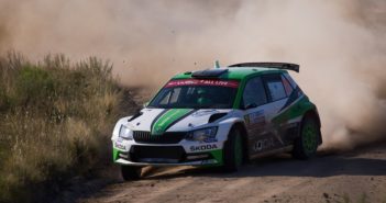 La Skoda Fabia di Tidemand in azione sulle speciali Argentine.