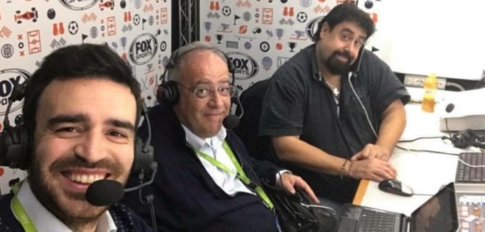 Gabriele Cogni, Marco Giordo e Lucio Rizzica negli studi di Fox Sports