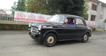 La Fiat 1100 di Bonfante in azione.