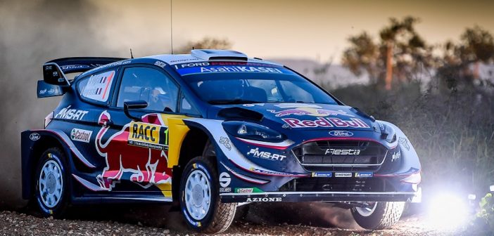 La Fiesta di Ogier mentre scalda i muscoli nello shake down