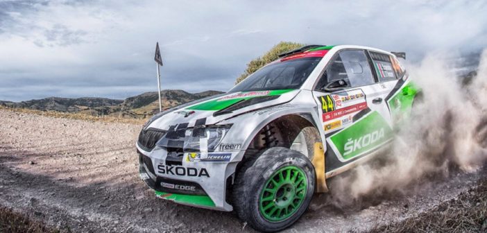 Scandola protagonista nel 2016 del WRC2 in Sardegna.