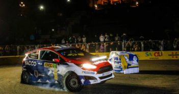 JB in azione sulle strade del Catalunya nella stage by night di Barcellona.