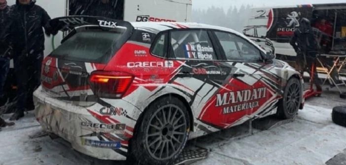 La Polo R5 di Ciamin nei test pre Montecarlo