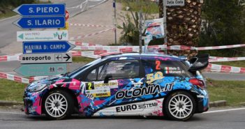 La Citroen DS3 WRC di Simone Miele ritorna a volare sulle strade Elbane