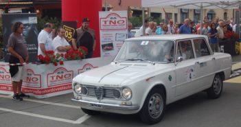 L'Alfa Romeo Giulia dei vincitori.