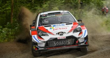 La Yaris di Latvala al timone del Finlandia.