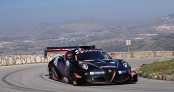 Gabrielli al Monte erice con la sua sfavillante Picchio Alfa Romeo 4C