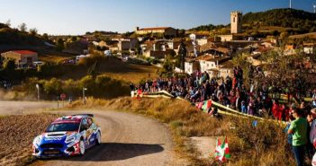 Adrien in azione sulle speciali del Catalunya con la New Fiesta R5