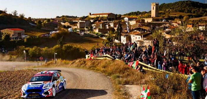 Adrien in azione sulle speciali del Catalunya con la New Fiesta R5