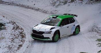 Oliver Solberg nei test pre Svweden con la vettura by Mlada.