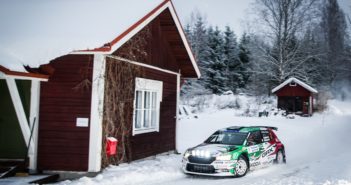 La Fabia di Lindholm in un caratteristico passaggio innevato.