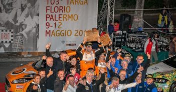 La Festa del podio al Targa 2019, l'ultima gara a segnare il passo davanti alla crisi sanitaria crescente.