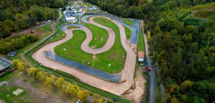 Una vista dall'alto della Maggiora Offroad Arena.