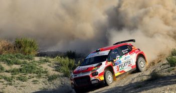 Andreucci al volante della sua Citroen C3 R5 al San Marino