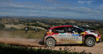 Paolo Andreucci-porta la Citroen C3 R5 al successo sulle colline che abbracciano Cingoli.