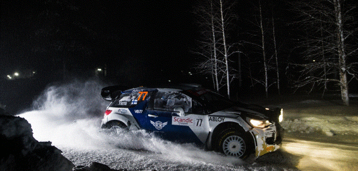 Bottas guest stars negli ultimi anni del Artic Rally.