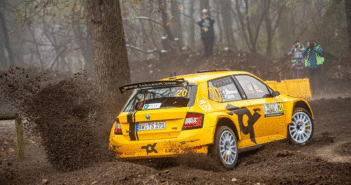 La Fabia Toksport di Pontus Tidemand in azione a Monza.