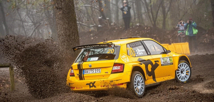 La Fabia Toksport di Pontus Tidemand in azione a Monza.