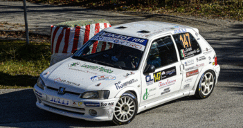 La Peugeot 106 di Grani uno dei tanti protagonisti di classe.