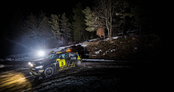 La Renault Clio Rally4 in azzione sulle speciali del Montecarlo.