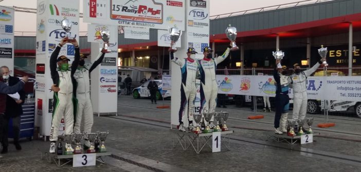 Nell`immagine il podio finale della kermesse canavesana.