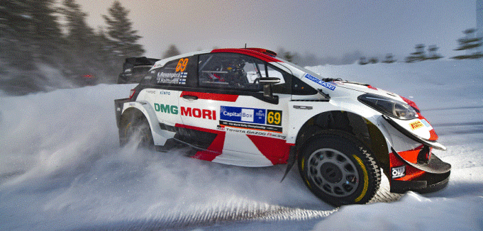 Kalle sulle speciali di casa dell'Arctic Rally Finland