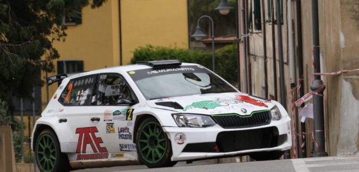 i vincitori dell'edizione 2019 della gara toscana, Francesco Bettini e Luca Acri su Skoda Fabia R5.