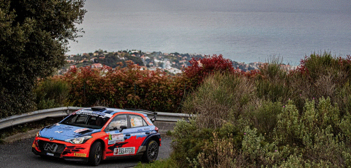 Breen in azione sullo shakedown mattutino.